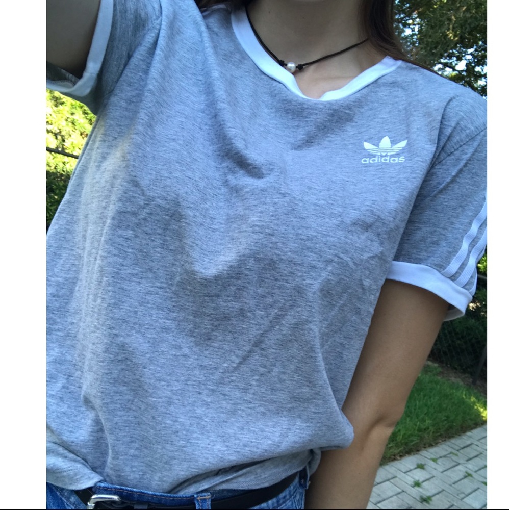 Adidas Trefoil Grey Tee